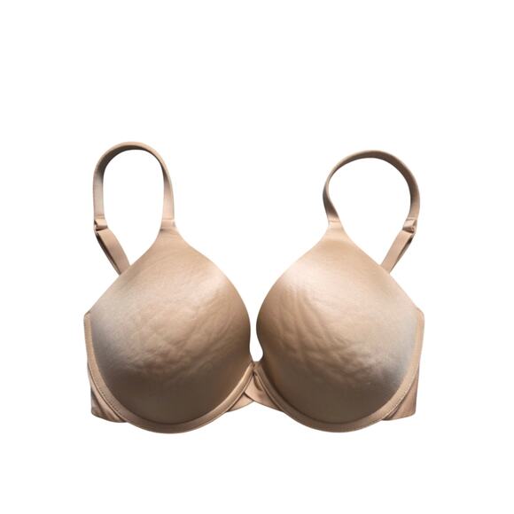 Victoria's Secret Full Coverage Bra 34D Womens Tan Underwired Padded - Picture 1 of 4